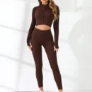 Long Sleeve Sports Bra Set