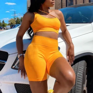 Solid Color Sling Yoga Sports Wear